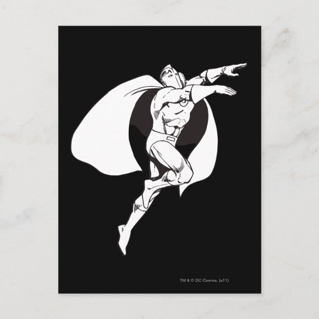 Carte Postale Dr. Fate Soaring Outline (Devant)