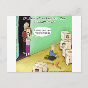 Carte Postale Dr Henry Frankstien Années de jeunesse