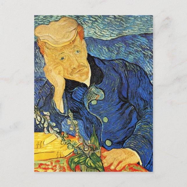 Carte Postale Dr Paul Gachet Portrait, Vincent Van Gogh (Devant)