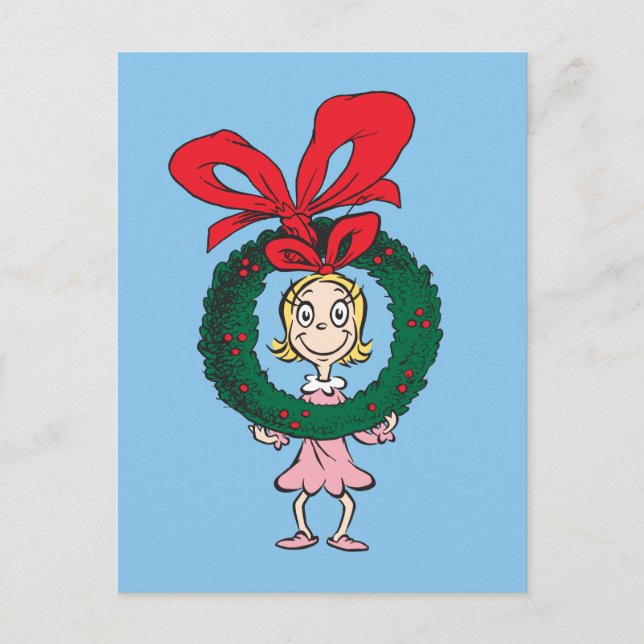 Carte Postale Dr Seuss | Cindy-Lou Who - Wreath (Devant)
