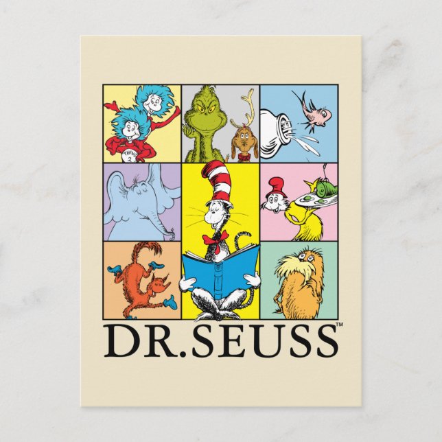Carte Postale Dr Seuss | Graphique Histoires (Devant)