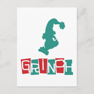Carte Postale Dr. Seuss   Grinch - Rouge & Vert