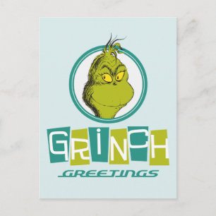 Carte Postale Dr. Seuss Grinch Salutations