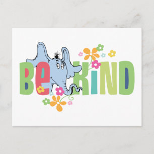Carte Postale Dr. Seuss Horton Entend un Qui Soyez Gentil