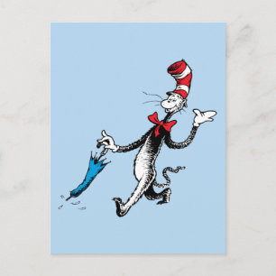 Carte Postale Dr. Seuss Le Chat dans le Chapeau Marche au para