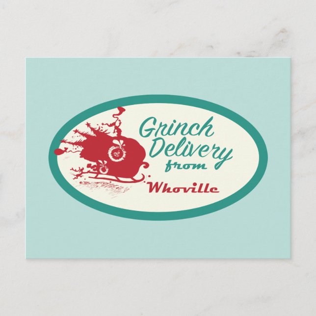 Carte Postale Dr Seuss | Livraison Grinch de Who-ville (Devant)