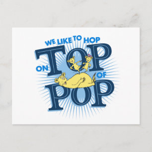 Carte Postale Dr. Seuss Nous aimons sauter sur Pop