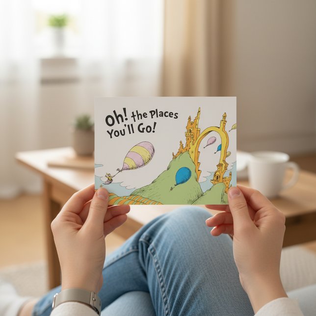 Carte Postale Dr Seuss | Oh, les endroits où vous irez ! (Créateur téléchargé)
