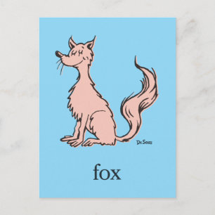 Carte Postale Dr. Seuss   Renard Rose