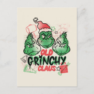 Carte Postale Dr. Seuss   Vieux Grinch Noël