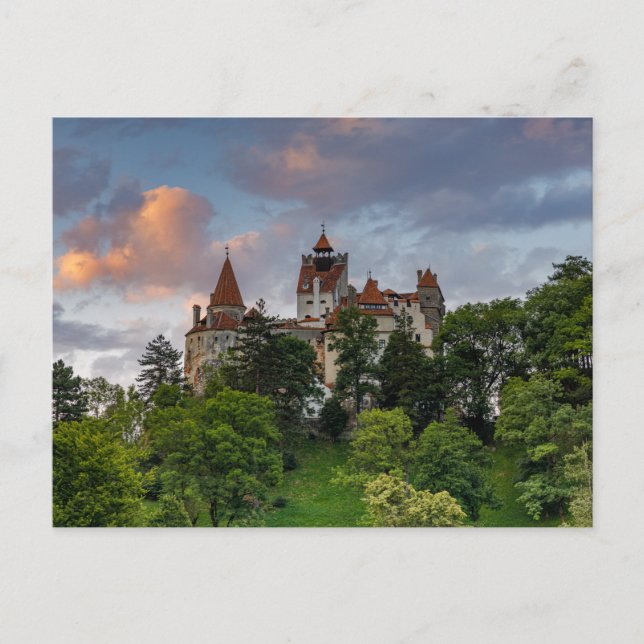 Carte Postale Dracula Château de Bran en Roumanie (Devant)