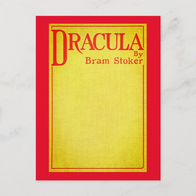 Carte Postale Dracula Couverture de la première édition (Devant)