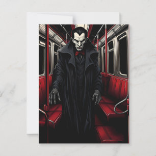 Carte Postale Dracula dans le métro