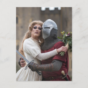 Carte Postale Drag Queen et un chevalier