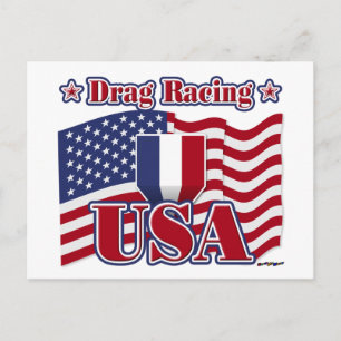 Carte Postale Drag Racing USA