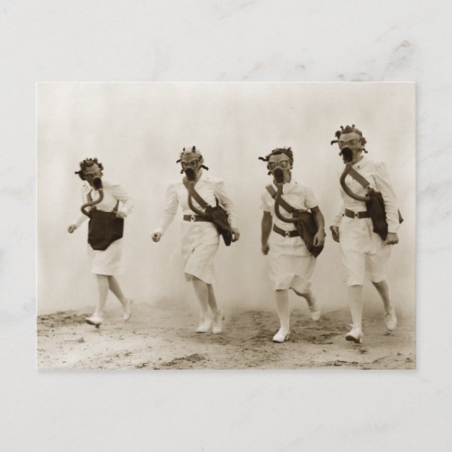 Carte Postale Dragage de masque à gaz, Scott Field, Illinois (Devant)