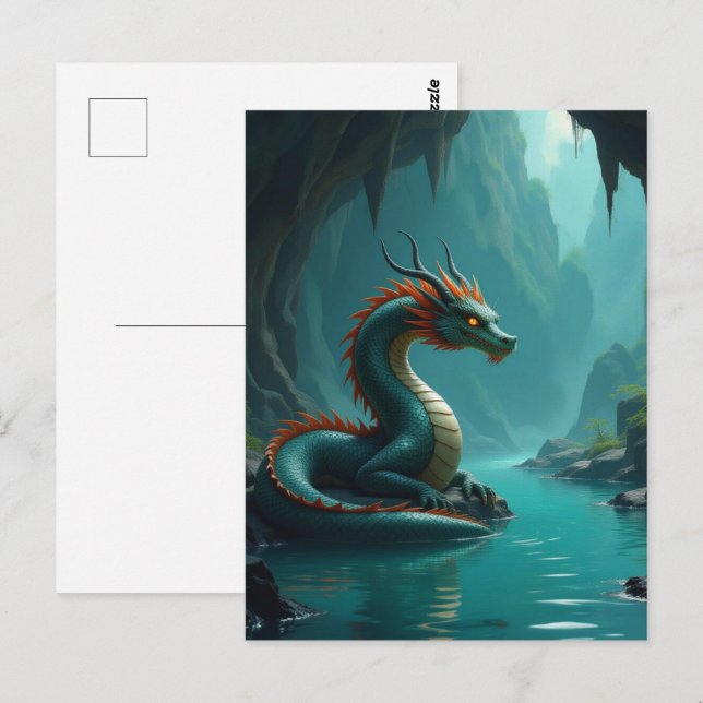 Carte Postale Dragon (Devant / Derrière)