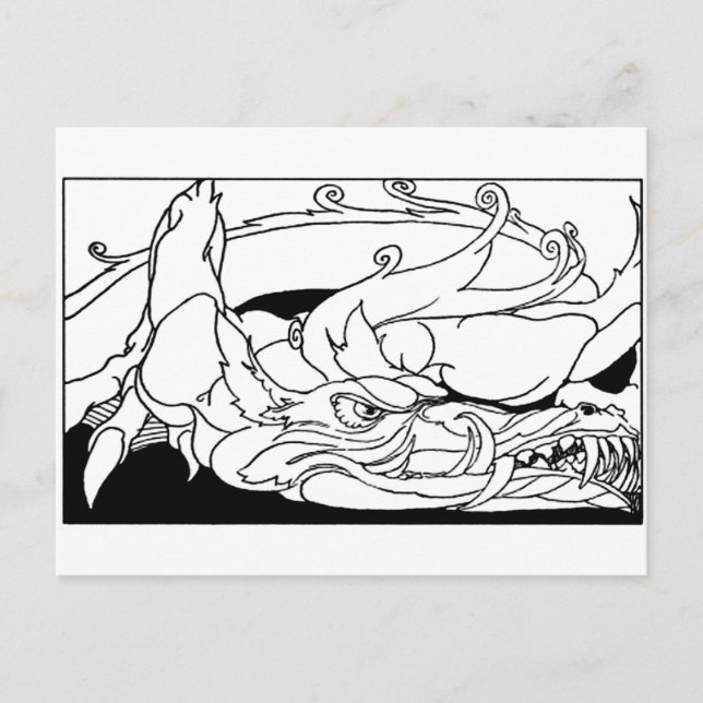Carte Postale dragon (Devant)