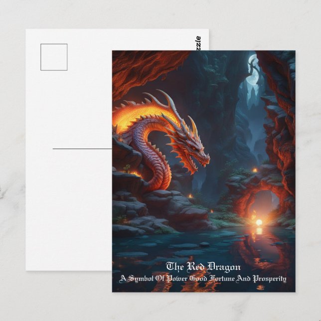 Carte Postale Dragon (Devant / Derrière)