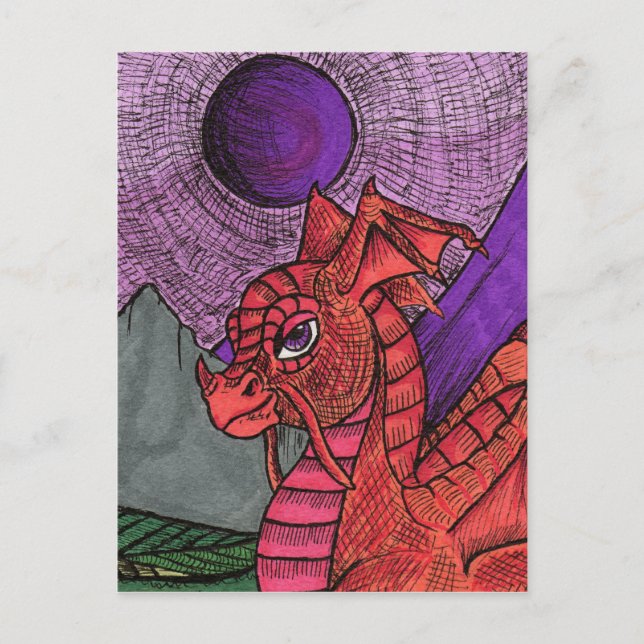 Carte Postale Dragon (Devant)