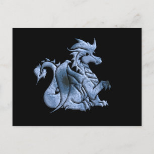 Carte postale Dragon à ailes bleues
