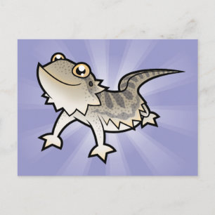 Carte Postale Dragon à poils de dessin animé / Dragon de Rankin