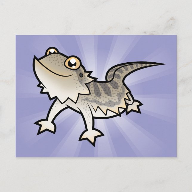 Carte Postale Dragon à poils de dessin animé / Dragon de Rankin (Devant)