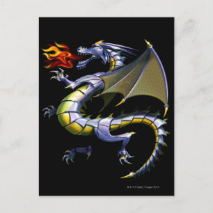 Carte Postale Dragon à souffle de feu