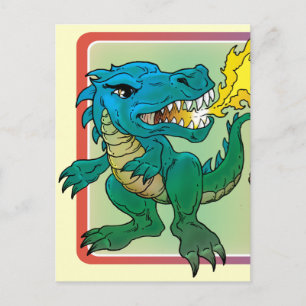 Carte Postale Dragon Art Inspecred by little t by Scott Rosema