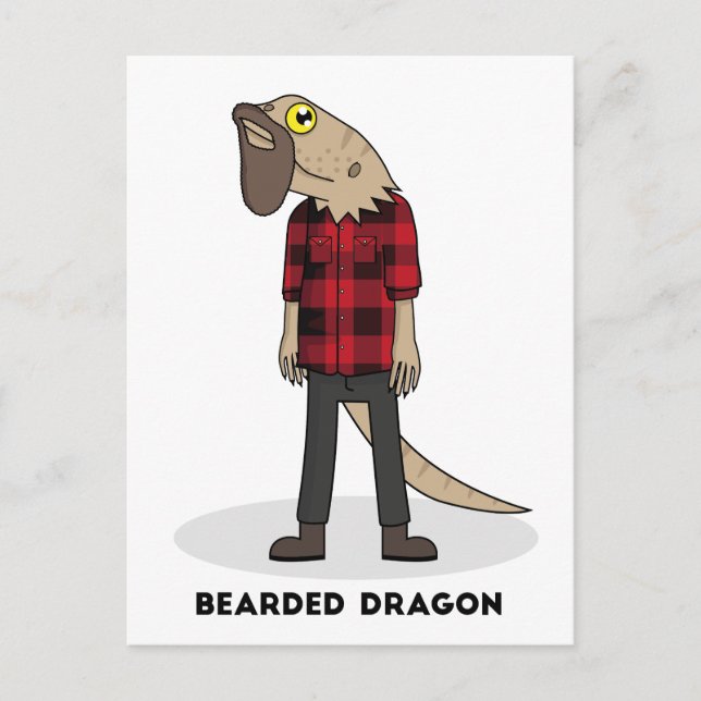 Carte Postale Dragon barbu (Devant)