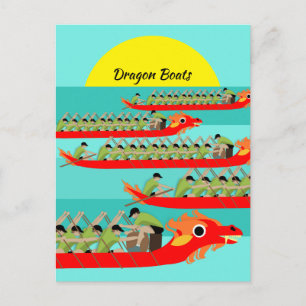 Carte Postale Dragon Boat Racing