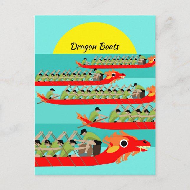 Carte Postale Dragon Boat Racing (Devant)