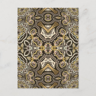 Carte Postale Dragon celtique délice Kaleidoscope Mandala