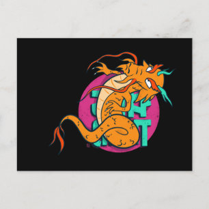 Carte Postale Dragon chinois long style asiatique