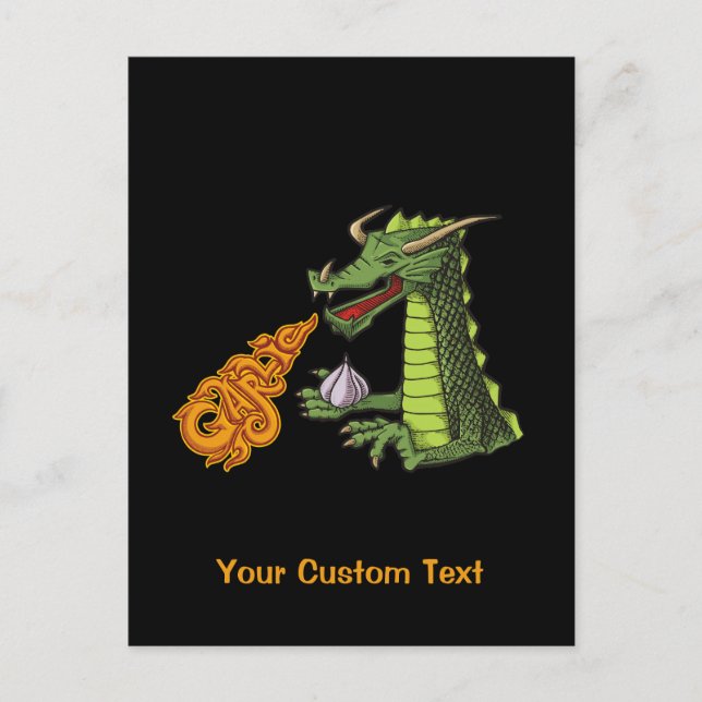 Carte Postale Dragon d'ail (Devant)