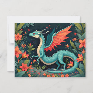 Carte Postale Dragon dans la jungle