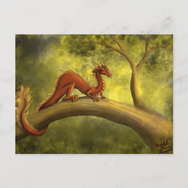 Carte Postale Dragon d'arbre (Devant)
