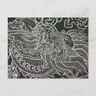 Carte Postale Dragon de Bangkok vintage