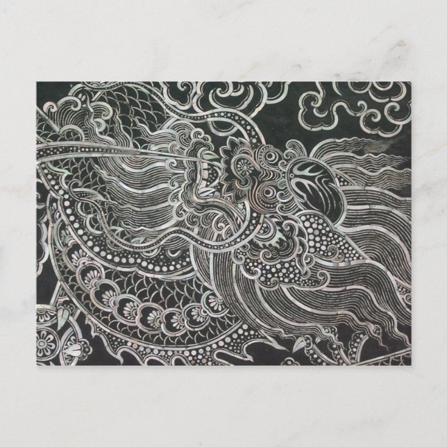 Carte Postale Dragon de Bangkok vintage (Devant)