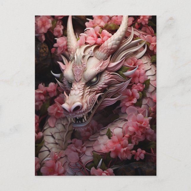 Carte Postale Dragon d'Imaginaire japonais (Devant)