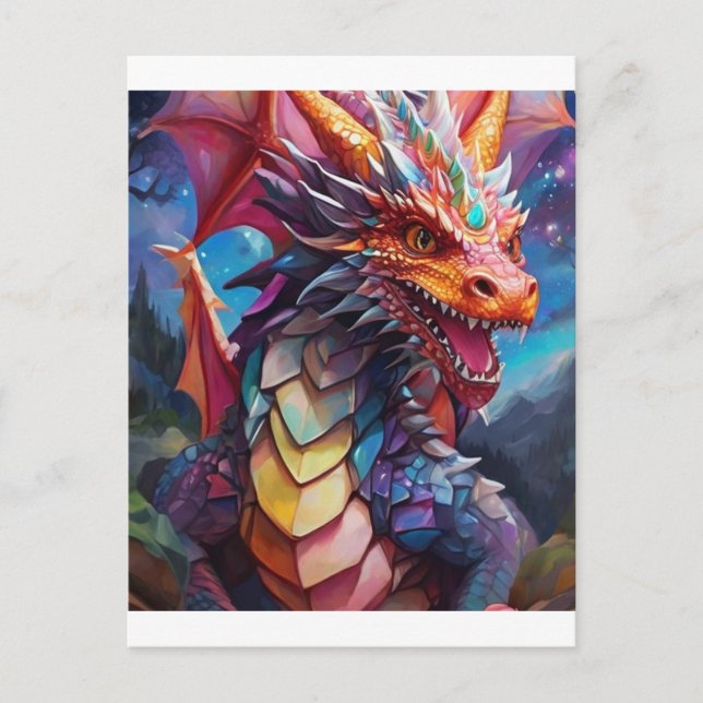 Carte Postale Dragon éblouissant (Devant)