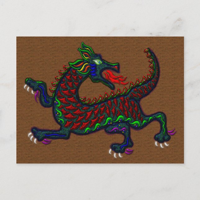 Carte postale Dragon Fire Breing (Devant)