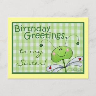 Carte Postale Dragon Fly Anniversaire personnalisation