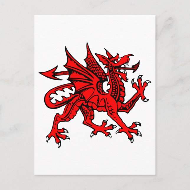 Carte Postale Dragon gallois (Devant)
