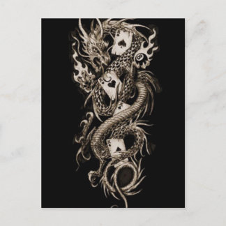 Carte Postale Dragon impérial alchimie