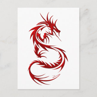 Carte Postale Dragon tribal