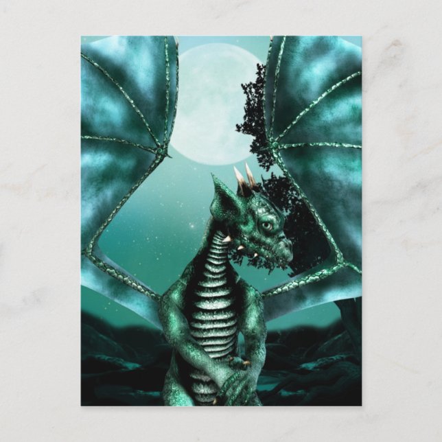 Carte Postale Dragon triste (Devant)