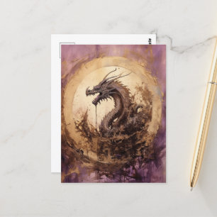 Carte Postale Dragon vintage