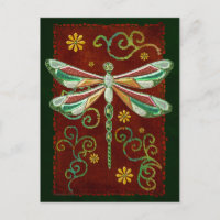 Dragonfly Elegant Jewel 2 Folk Art