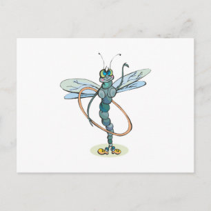 Carte Postale dragonfly hula hoop